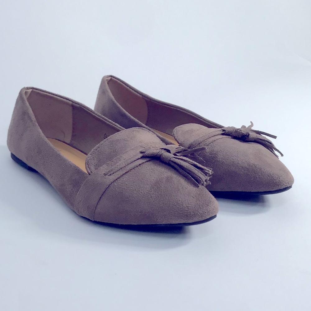 Khaki flats
